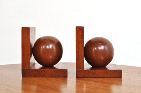 Sujetalibros Art Déco Bauhaus de Roble, años 30 – Objetos decorativos, Wood (photo 8 of 8)