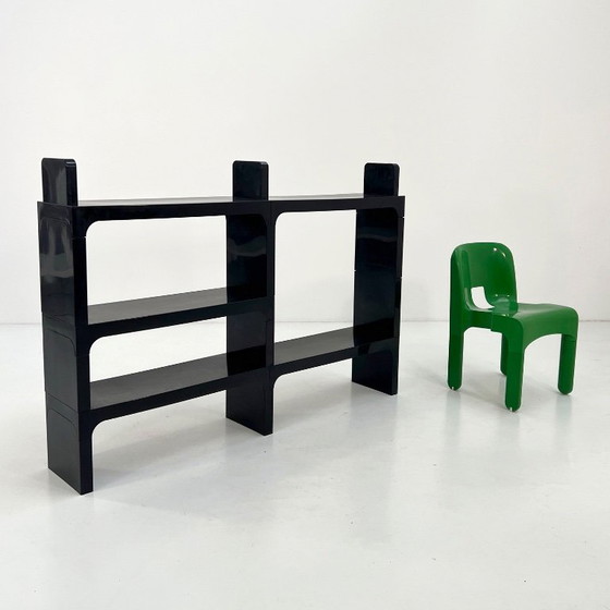 Image 1 of Zwarte modulaire plank van Olaf Von Bohr voor Kartell, jaren 70