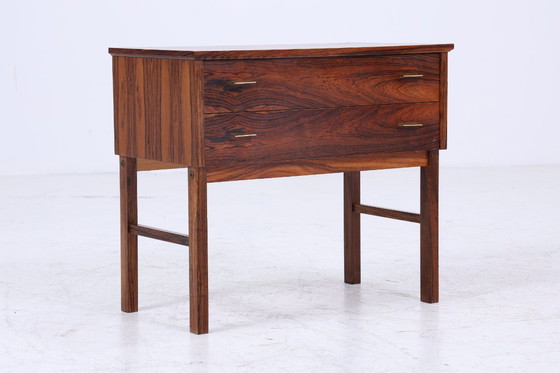 Image 1 of Vintage ladekast | Mid Century laden nachtkastje | Retro jaren 60 palissander opbergmeubel #07-44