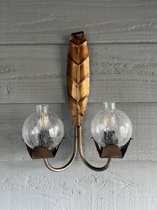 Vintage Hollywood Regency wall lamp