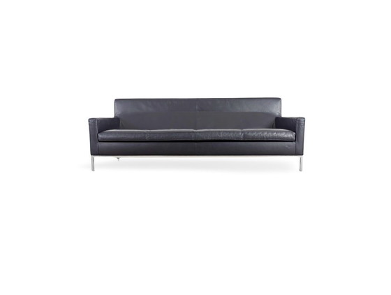 Image 1 of Canapé Zanotta original, canapé design italien, cuir, noir