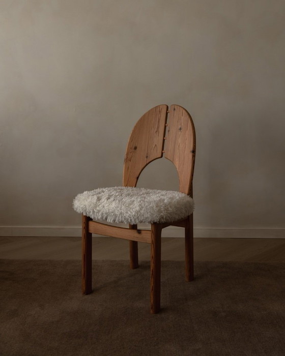 Image 1 of Vintage Danish Pine Dining Chairs (Set of 4) | Niels Koefoed Style | Rustic Scandinavian Modern | 1970s–80s