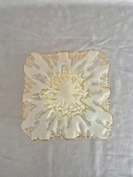 Image 1 of Vintage Honsel Glass Flush Mount Ceiling/Wall Light E27 – Mid Century Modern Design
