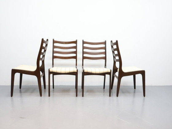 Image 1 of Deense vintage eetkamerstoelen eikenhout natureltint 