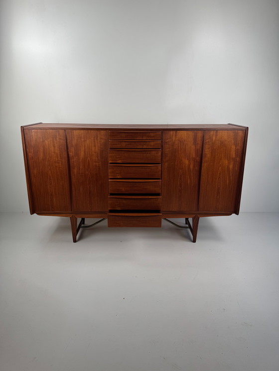 Image 1 of  Kurt Løvig for Faarup Møbelfabrik Danish Credenza – Sculptural Teak Masterpiece