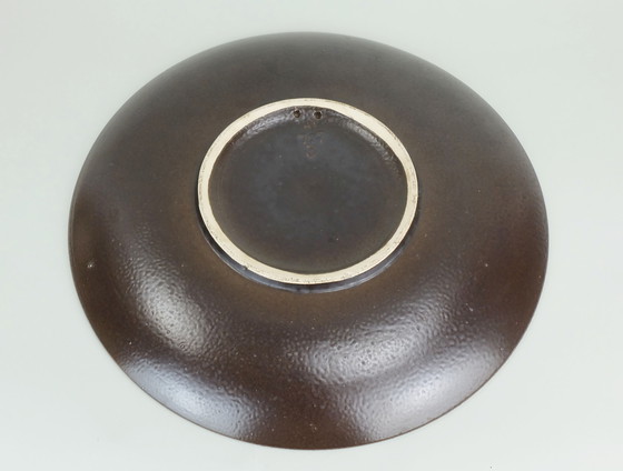 Image 1 of grande ciotola vintage ruscha anni '70 piatto da parete decorazione floreale grasso smalto lavico