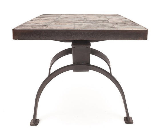 Image 1 of Brutalistischer Couchtisch von Adnet