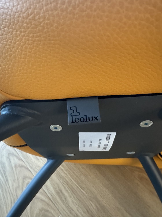 Leolux 6 Eetkamer Stoelen – Eetkamerstoelen, Leather, Metal (photo 5 of 6)