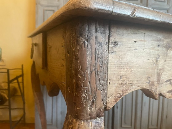 Table d'appoint Louis XV en bois de cerisier français – Tables d'appoint, Brass, Wood (photo 10 of 19)
