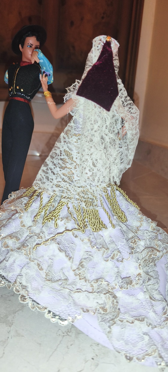 Pair of flamenco dancers H from 26 to 30 cm Marin Chiclana – Decorative Objects, Plastic, Textile (photo 11 of 12)