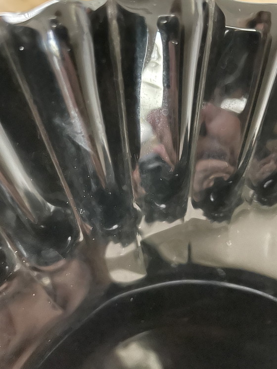 Image 1 of Vaso a ventaglio Leonardo nero