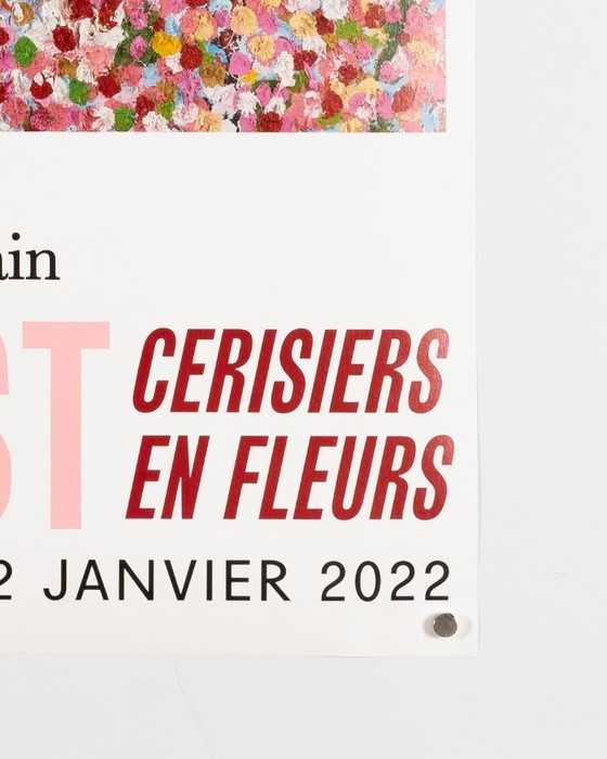 Image 1 of Cerisiers en Fleurs – Originele tentoonstellingsposter van Damien Hirst – Hedendaagse kunst – 80x60 cm