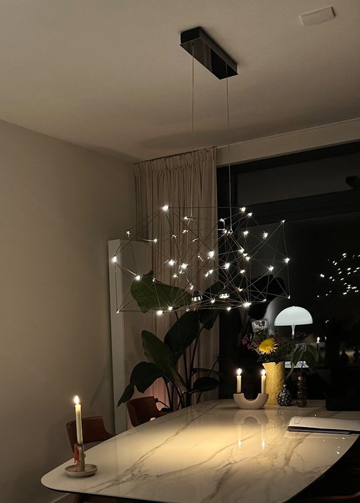 Quasar Cosmos – tafellampen, Brass