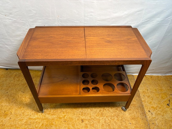 Prachtige Vintage Remploy Teak Uitschuifbare Serveerwagen | 1960 | Scandinavisch Design | Mid-Century Retro (photo 13 of 15)
