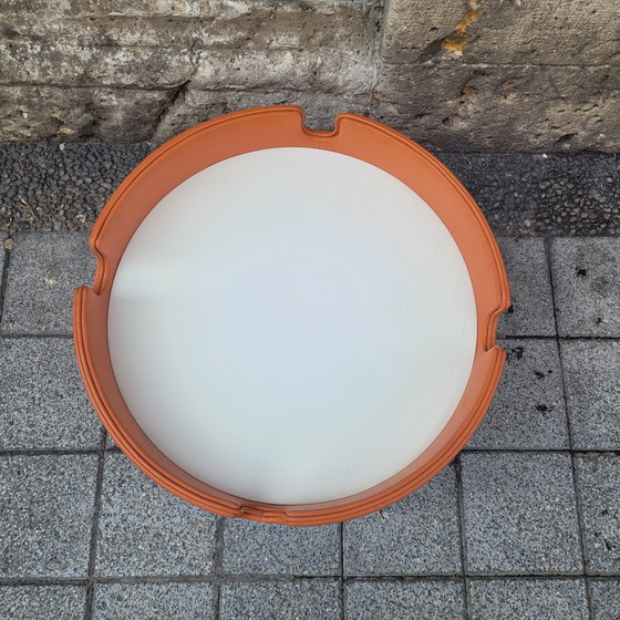 Image 1 of Puff naranja, serie Dilly Dally, Luigi Massoni para Poltrona Frau, 70’s - Italia