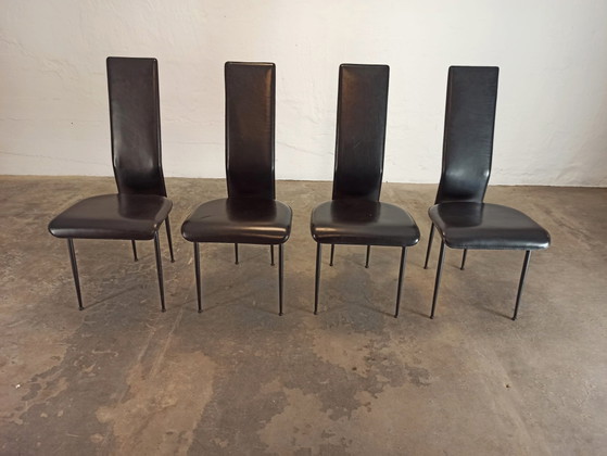 Image 1 of 4 x Fasem Italian design dining chairs 