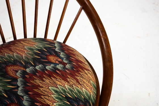 Image 1 of Par de sillas circulares Yngve Ekström para Swedese, Suecia, década de 1950 – Tapicería original