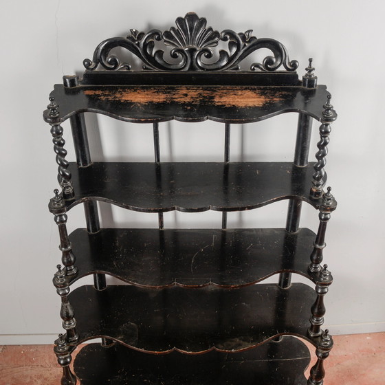 19th Century Étagère Bookcase with Open Shelves – Shelving unit, Klassiek (photo 28 of 39)