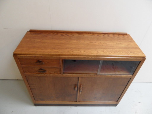 Art Deco sideboard with display case