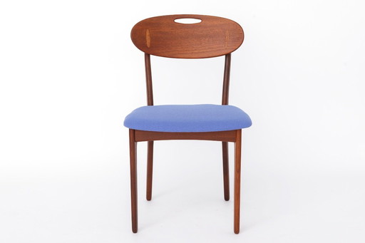 Vintage Teak Dining Chair by Svend A. Madsen for K. Knudsen & Søn, Denmark 1960s – Scandinavian Mid Century Chair, Newly Upholst