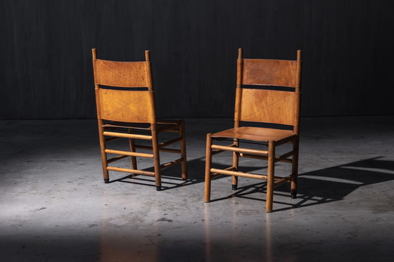 Image 1 of Sedie Kentucky di Carlo Scarpa per Bernini, Italia, anni '80