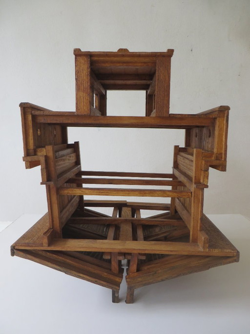 Eric van Solm - 'Frammento' – beeldhouwkunst, Wood, Hedendaags