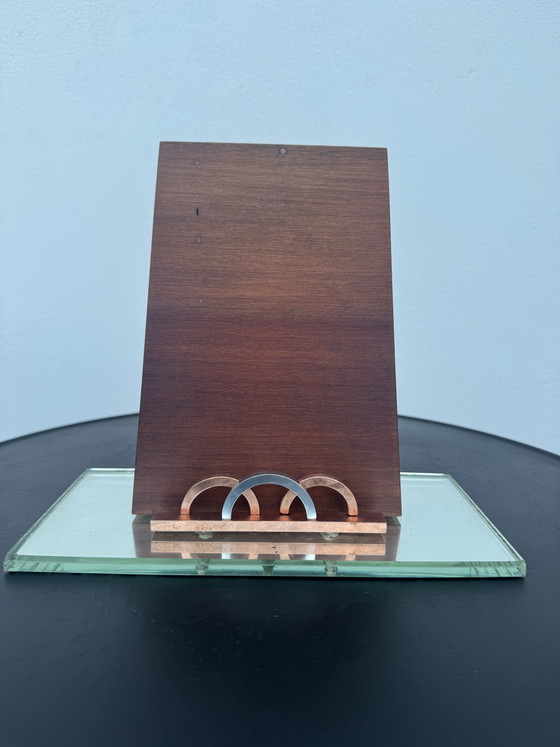 Image 1 of Miroir de table gravé Art Déco