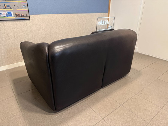 De Sede | DS47 | Schwarzes Büffelleder | 2 Stück – 2 Sitzer Sofas (photo 12 of 14)