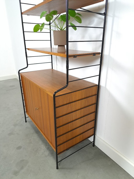 Image 1 of Armario modular WHB de diseño en teca con tres estantes