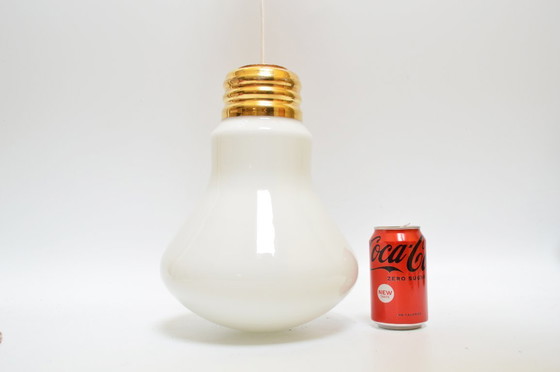 Image 1 of Oversized Light Bulb Lamp / Ingo Maurer Inspired / 1970's Pop Art