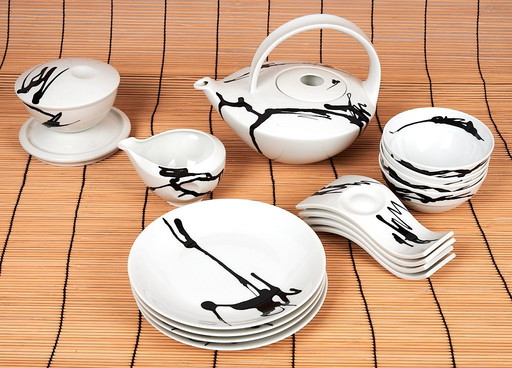 Arzberg tea service Nami Yokoo for 4 persons