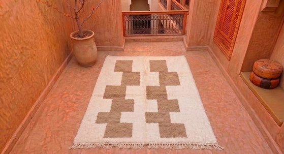 Authentiek handgemaakt vloerkleed van natuurlijke wol afmeting 2,5/3,5 m – Aime Té, Vloerkleden en tapijten (photo 4 of 5)