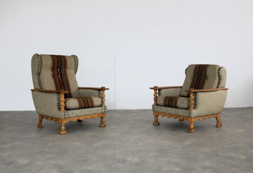 2 fauteuils de style brutaliste