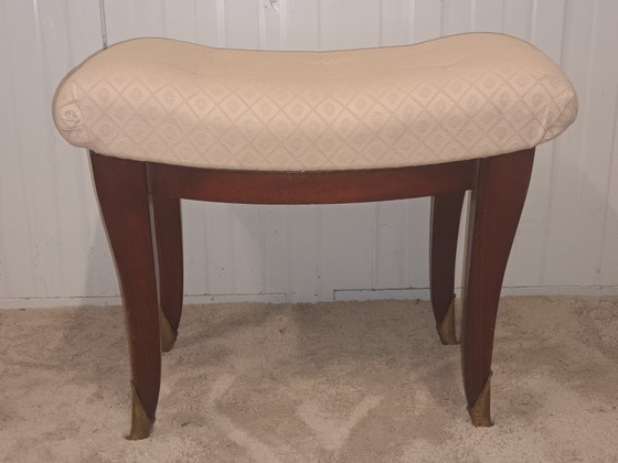 Poggiapiedi piccola panca – Poggiapiedi e pouf, Textile, Wood (photo 2 of 8)