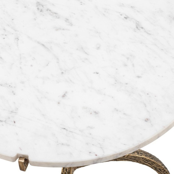Eichholtz Marmor- und Messingtisch – Beistelltische, Marble, Brass (photo 4 of 6)