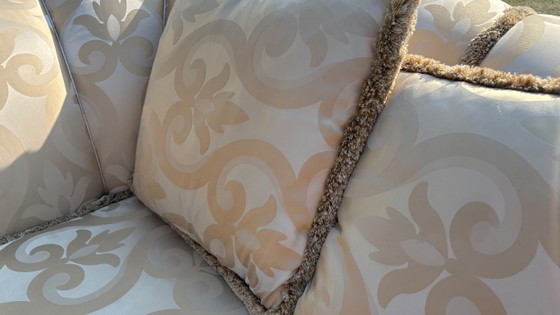 Luxury Zanaboni Pantheon Sofa Hendcraft Made In Italy – 3-5 seaters, Textile, Brass (photo 9 of 21)
