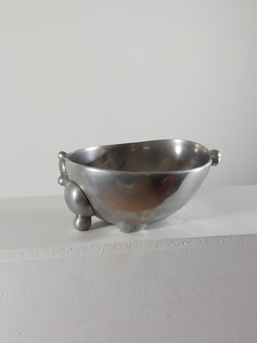 Vintage organische Aluminiumguss Schale 