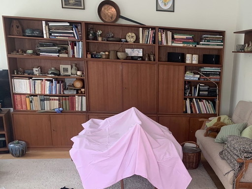 Schrankwand 9 Module, skandinavische Herkunft, 70er Vintage