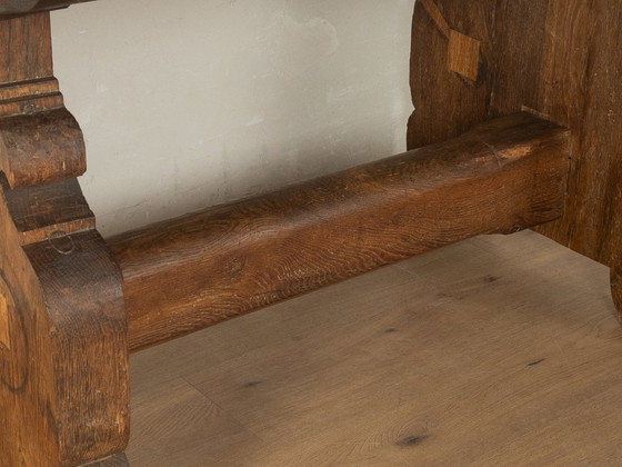 Brutalist solid wood table, 1970s – Dining tables (photo 8 of 8)