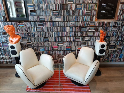 2x Topform Pinto swivel chair 1970s