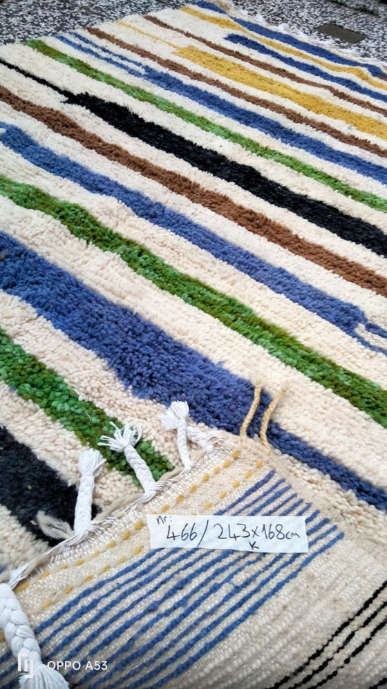 Image 1 of Handgeknüpfter Berberteppich aus Wolle, 243 x 168 cm