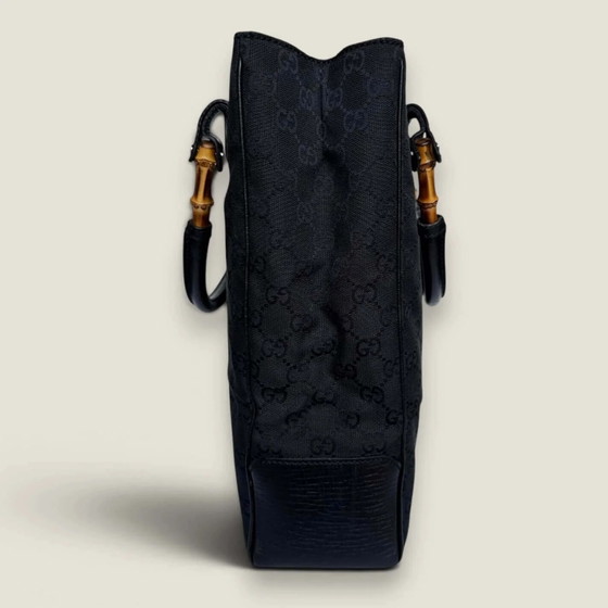 Bolso tote Gucci GG Supreme lona bambú negro – Bolsos tote, Cuero, Vintage (photo 4 of 15)
