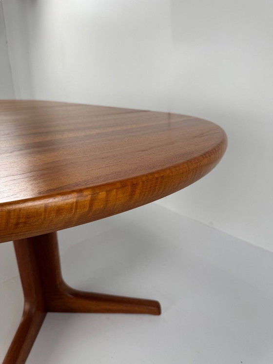 Uitschuifbare Teak Eettafel, Glostrup Møbelfabrik, Denemarken, ca. jaren 60, Hout, Metaal, Bruin (foto 7 van 15)
