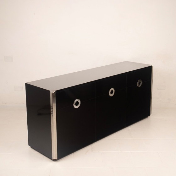 Willy Rizzo Alveo Sideboard for Mario Sabot, Italy 1970 – Wood (photo 3 of 23)