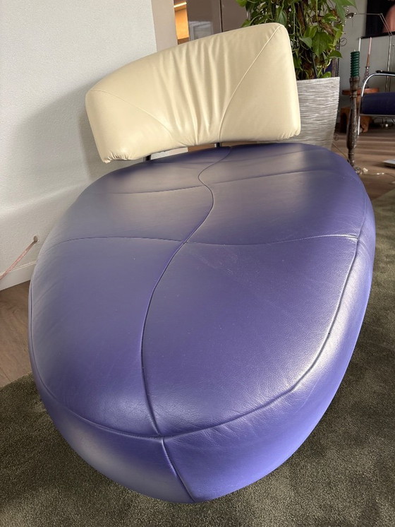 Image 1 of Leolux Kikko Chaiselongue-Sofa aus Leder