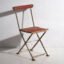 Antique red garden folding chairs (c.1920). Set of 4 pieces – Garden chairs, Wood, Iron (photo 27 of 40)