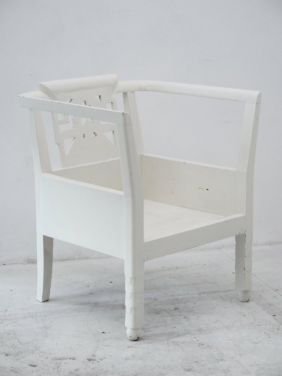 Art Deco, Belle Époque Armchair attributed to Ateliers Martine – Side chairs, Wood (photo 4 of 26)