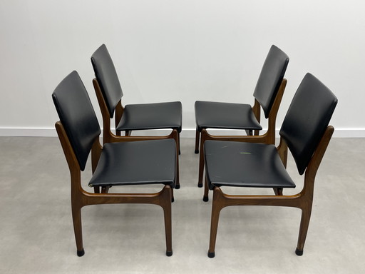 4 sedie danesi vintage (da restaurare)