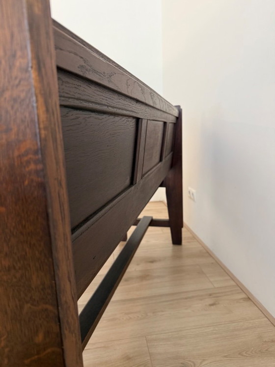 Image 1 of Arts & Crafts / Amsterdam School / solid oak bench