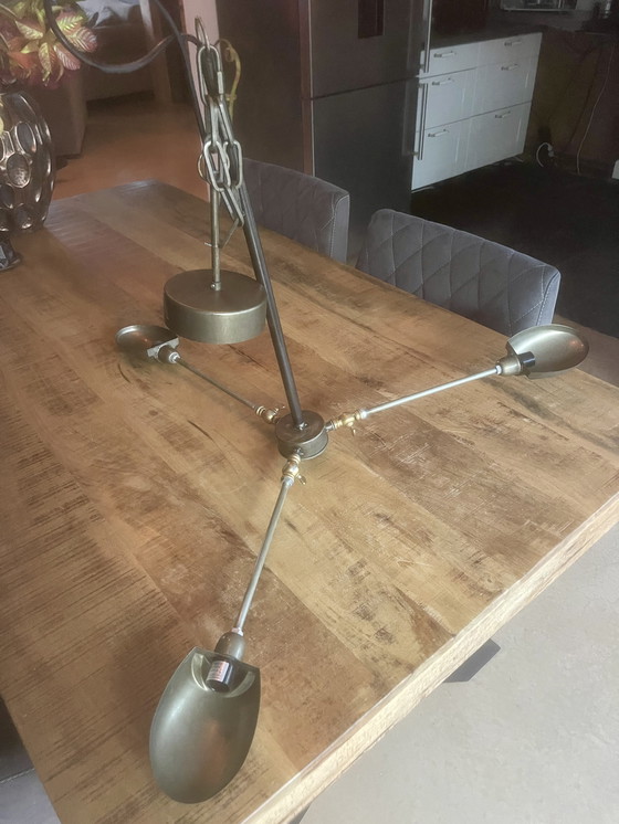 Image 1 of Plafondlamp Industriële PTMD - Gris/Brons - Verstelbaar